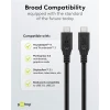 USB-C to USB-C 4.0 cable 1m 240W 40GBPS Thunderbolt black