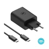 USB зарядное устройство USB-C порты 30W TurboPower30 USB-C - USB-C кабель 1м черный