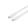 USB-C to USB-C 2.0 silicone cable 1.5m 60W 480MBPS white