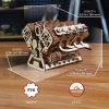 "V8 Engine" 776-piece Wooden Constructor