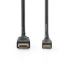 HDMI-mini HDMI 2.0 kaabel 3m 10.2Gbps AWG30