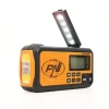 Portable radio/flashlight/power bank 4000mAh, orange SOS