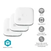 Wifi smoke detector CR123A 85dB Nedis EN14604, 3pcs