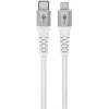 USB-C - Lightning 2.0 MFI textile cable 0.5m 3A white