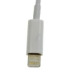 Lightning to 3.5mm adapter, white, 4-pin