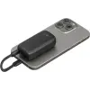 Akupank QC3.0 PD SCP 5000mAh 20W USB A / C-C 13cm kaab must