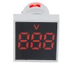 Digitaalne voltmeeter 60-500VAC 22mm Punane