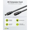 Удлинительный кабель питания с разъёмами 2.1/5.5мм, 5м, чёрный