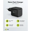 USB charger GaN USB-C port 20W black PD PPS1 PPS2