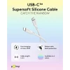 USB-C 2.0 silikoon kaabel 1.5m 60W 480MBPS valge