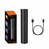 UV flashlight, black aluminum housing, 365 nm, 800 mAh battery