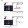 Цифровой вольтметр и амперметр 0–100В DC 10А DC, синий/красный