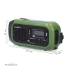 Emergency Radio, Portable Design, DAB+ / FM, Battery Powered / Hand Crank / Solar Powered / USB Powered, Alarm clock
