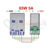 USB-C / USB-A комплект разъемов питания 65W 5A USB3.0 5-pin