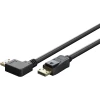Displayport kaabel 2.1 8K 2m nurk küljele DP20-DP20 must