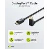 Displayport kaabel 2.1 8K 2m nurk alla DP20-DP20 must