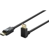 Displayport kaabel 2.1 8K 2m nurk alla DP20-DP20 must