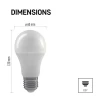 LED Bulb Classic A60/ E27 / 10,5 W (75 W) / 1 060 lm / warm white / step-dimming, EMOS