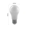 LED Bulb Classic A60/ E27 / 10,5 W (75 W) / 1 060 lm / warm white / step-dimming, EMOS