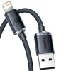 Baseus Crystal Shine Series Fast Charging Data Cable USB Type A to Lightning 2.4A 2m black