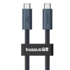 Baseus Flash Series 2 USB4 Full Featured Data Cable Type-C to Type-C 240W 1m Cluster Black