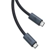 Baseus Flash Series 2 USB4 Full Featured Data Cable Type-C to Type-C 240W 1m Cluster Black