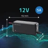 Universaalne 12V 5A Pb/AGM/GEL akude laadija 4-80Ah 6-etappi
