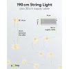 20 LED Silver Wire Fairy Lights "Stars"