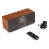 Радио Genua FM DAB+ BT коричневое дерево темно-серый