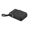 Внешний аккумулятор 10000mAh 22.5W QI магнит USB-C USB-A черный