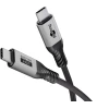 Кабель USB-C™ в текстильной оплетке, USB4™, 240 Вт, 80 Гбит/с, 1,5 м
