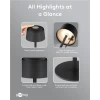 Wireless LED Table Lamp, Size S, 25 cm, black
