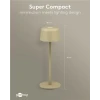 Wireless LED Table Lamp, Size S, 25 cm, beige