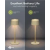 Wireless LED Table Lamp, Size S, 25 cm, beige
