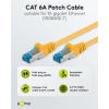 Патч-корд CAT 6A, S/FTP (PiMF), желтый, 0,25 м