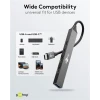 USB 3.2 USB-C USB-A 3.2 2.0 5 port hub, hall