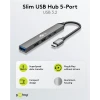 USB 3.2 USB-C USB-A 3.2 2.0 5 port hub, hall