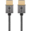 Тонкий текстильный кабель HDMI - Goobay Plus, 4K 60 Гц, 1,0 м