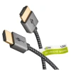 Тонкий текстильный кабель HDMI - Goobay Plus, 4K 60 Гц, 1,0 м