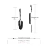 USB-A - Lightning 2.0 spring cable 1m 2A Baseus black