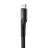 USB-A - Lightning 2.0 spring cable 1m 2A Baseus black