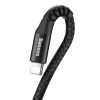 USB-A - Lightning 2.0 spring cable 1m 2A Baseus black