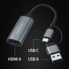 Карта захвата видео Qoltec USB 3.0 A/C HDMI 4K/30Hz 1080p/60Hz