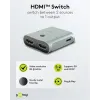 2-port HDMI switch 1-output 8K@60FPS grey