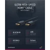 HDMI 2.1a kaabel 2m premium, 8K UHD 48Gbps Must