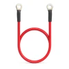 Battery cable with connector terminals, Cable with eyelet, 60 cm, Red