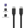 Кабель Qoltec USB 2.0 Type-C (штекер), USB 2.0 Type-C (штекер), 3м, Черный