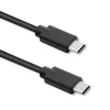 Кабель Qoltec USB 2.0 Type-C (штекер), USB 2.0 Type-C (штекер), 3м, Черный