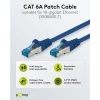 Patch kaabel CAT6A S/FTP 500MHz varjestatud 25cm sinine