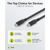USB-C - USB-C 3.2 10Gbps kaabel 1m 3A 60W must